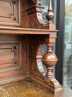 Anrichte bzw. Buffet, Eiche, Gründerzeit um 1890, Ansicht 8