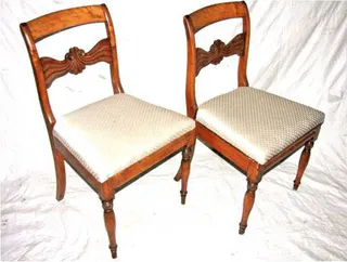 Paar Biedermeier-Stühle, Birke, um 1830, Ansicht 1