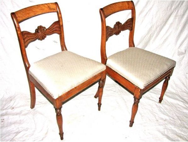 Paar Biedermeier-Stühle, Birke, um 1830