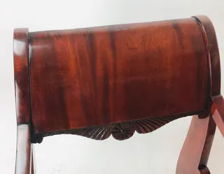 Paar Armlehnstühle, Empire, Mahagoni, Russland, um 1810, Ansicht 3