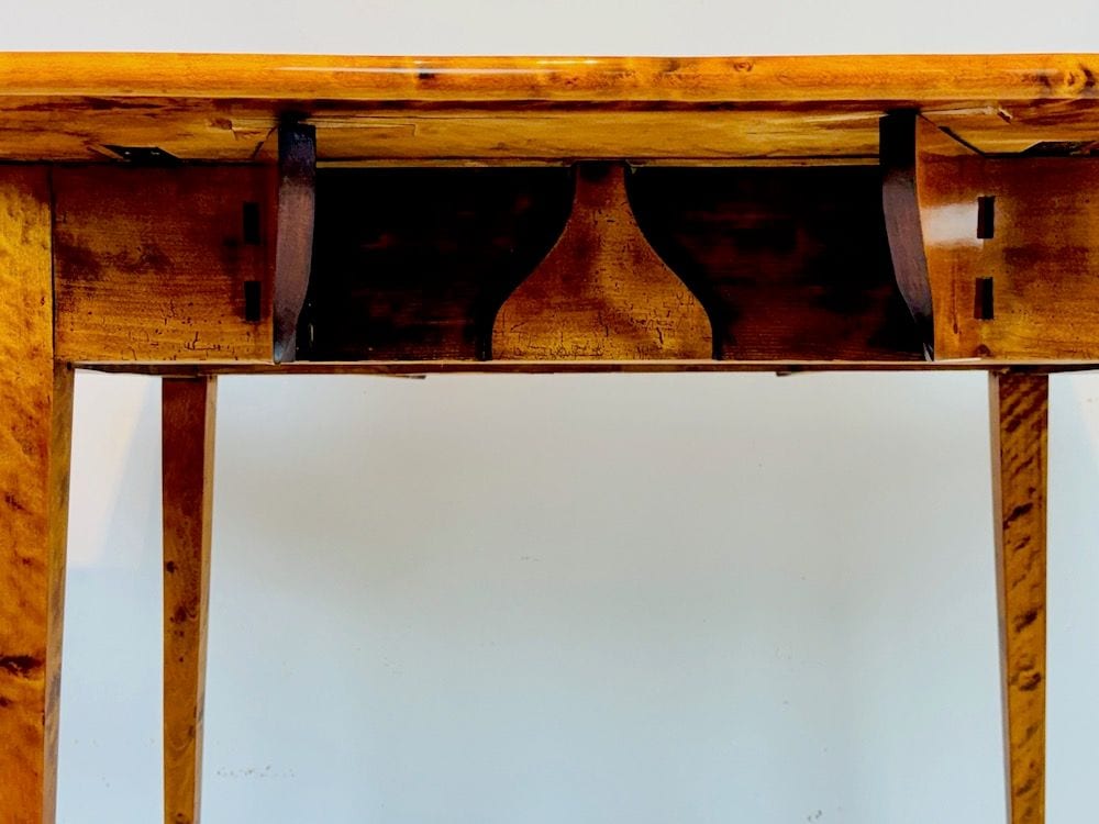Biedermeier-Klapptisch, Arbeitstisch, Birke, Berlin um 1815, restauriert, Ansicht 6