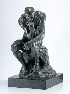 Auguste Rodin (Paris 1840–1917), Der Denker, Bronze-Nachguss, Ansicht 4