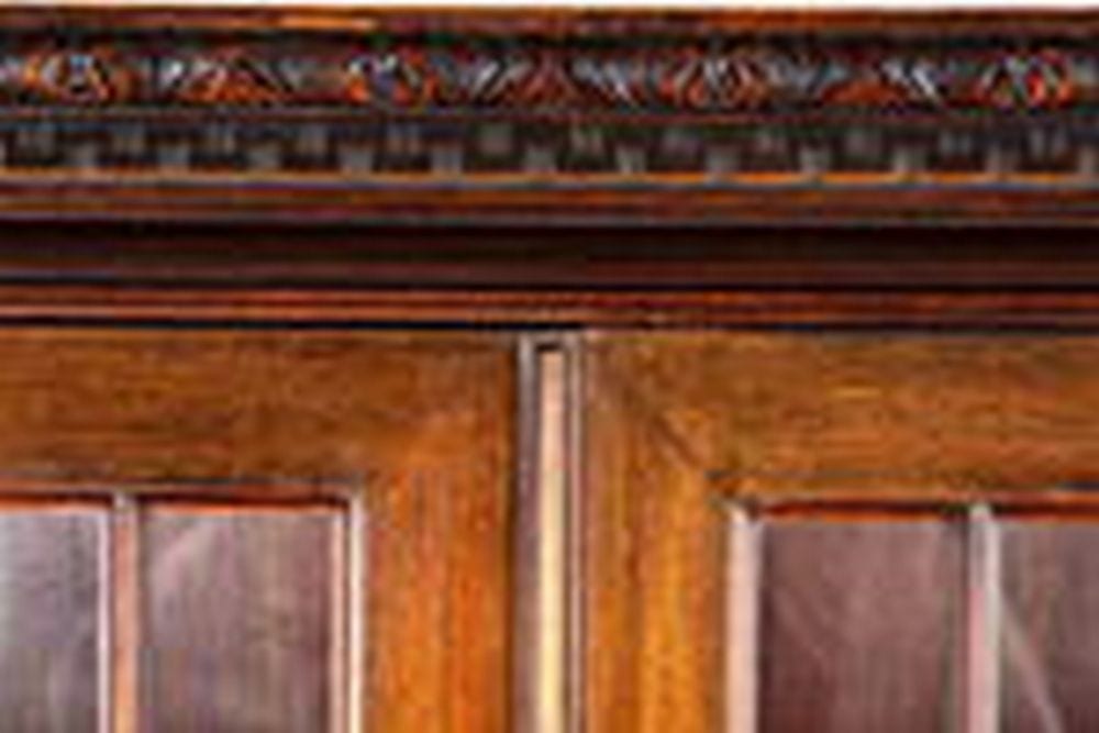 Zweitüriger englischer Bücherschrank, Chesterfield, wohl 1920/30er Jahre, Ansicht 4