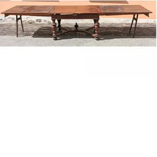 Großer Gründerzeit-Ausziehtisch, Eiche, um 1880, Ansicht 3