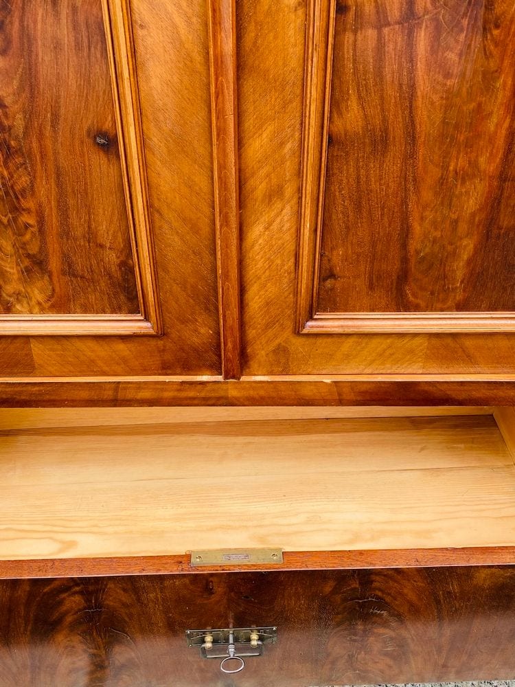 Gründerzeit-Kleiderschrank, Nussbaum, Berlin, um 1880, Ansicht 4