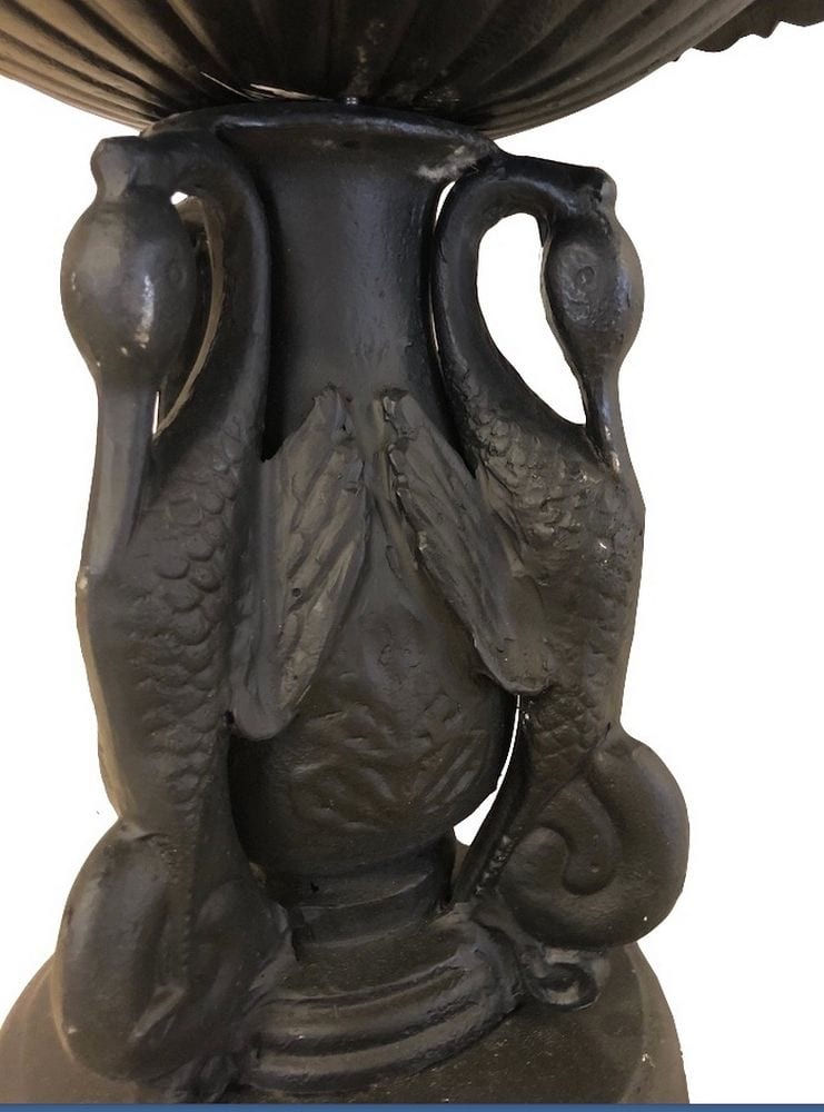 Etagenbrunnen mit drei Schwänen, Gusseisen, Ansicht 4