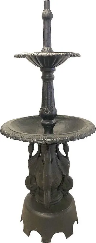 Etagenbrunnen mit drei Schwänen, Gusseisen, Ansicht 5