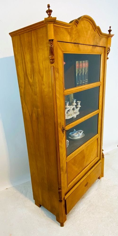 Louis-Philippe-Vitrine, Bücherschrank, Kirschbaum, um 1860, Ansicht 6