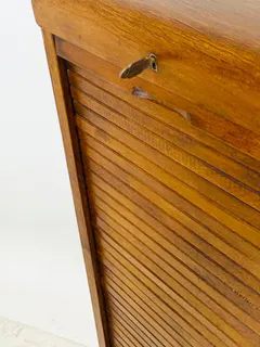 Rollladenschrank, Aktenschrank, Eiche, 50er Jahre, Ansicht 3