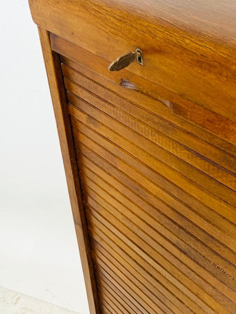 Rollladenschrank, Aktenschrank, Eiche, 50er Jahre, Ansicht 3
