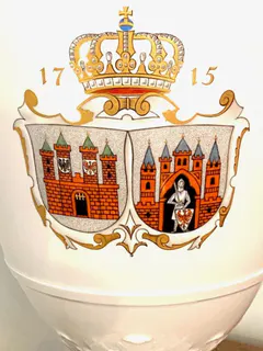 KPM Berlin, große Deckelvase „Weimarer Form“, Jubiläumsausführung für die Stadt Brandenburg, 1930, Ansicht 4