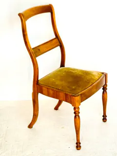Satz von sechs Biedermeier-Stühlen, Nussbaum, Süddeutschland, um 1840, Ansicht 2