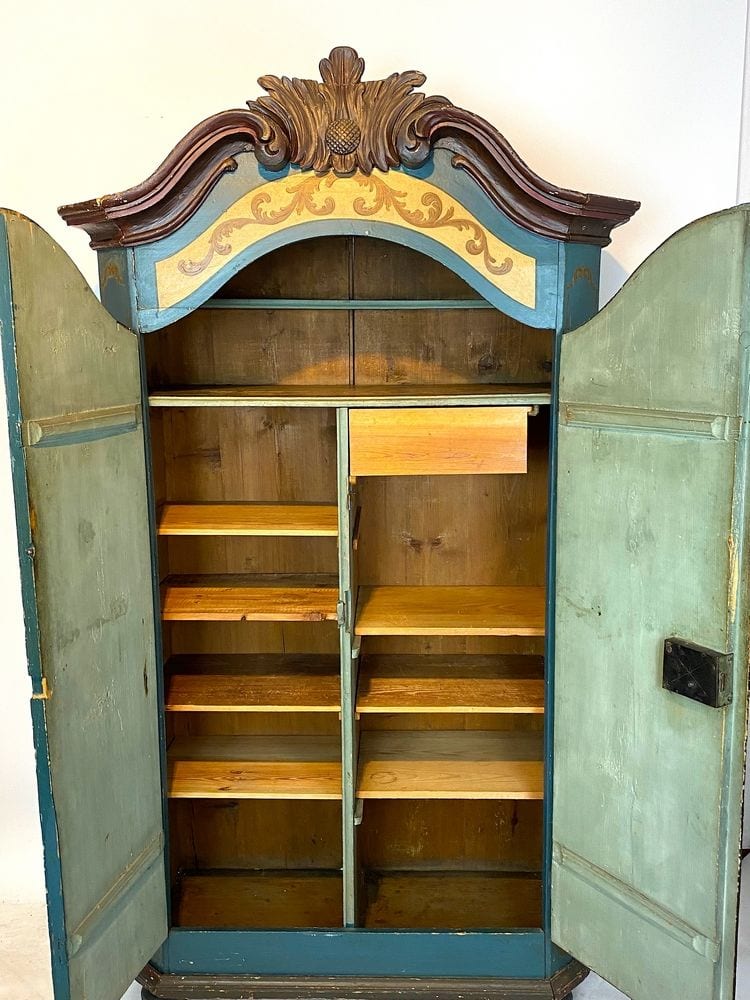 Gefasster Bauernschrank, Barock, Süddeutschland, 18. Jh., Ansicht 11