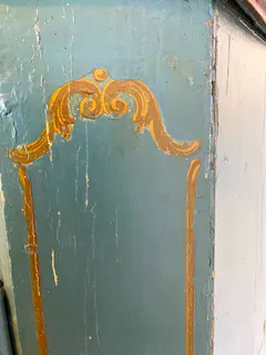Gefasster Bauernschrank, Barock, Süddeutschland, 18. Jh., Ansicht 8