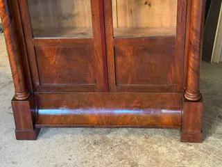 Biedermeier-Vitrine, Bücherschrank, Mahagoni, Berlin um 1820, Ansicht 3