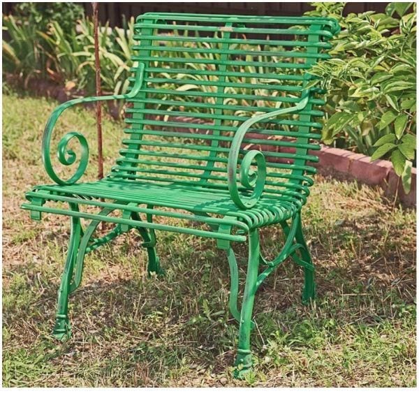 Französischer Gartensessel SABOT, handgeschmiedet, sehr schwere Ausführung, Ansicht 5