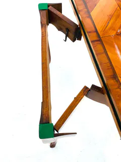 Barocker Spieltisch, Klapptisch, Kirschbaum, Sachsen, 18. Jh., Ansicht 4