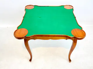 Barocker Spieltisch, Klapptisch, Kirschbaum, Sachsen, 18. Jh., Ansicht 6