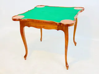 Barocker Spieltisch, Klapptisch, Kirschbaum, Sachsen, 18. Jh., Ansicht 7