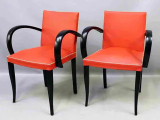 Paar Armlehnstühle, Mid-Century, Mitte 20. Jahrhundert, Ansicht 4