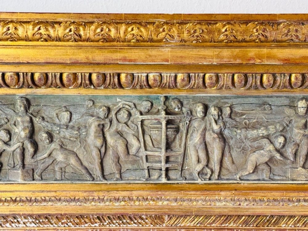 Großer, monumentaler vergoldeter Empire-Spiegel, schwere Ausführung, Ansicht 3