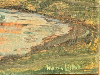 Hans Licht (1876 Berlin – 1935 Berlin-Charlottenburg), „Zwei herbstliche Weiden am Teich“, Ansicht 2