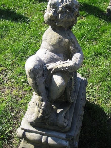 Große Figurengruppe aus Stein, Putti als Vier Jahreszeiten, Ansicht 6
