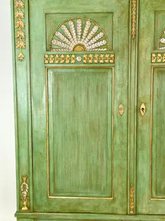 Bremer Sonnenschrank, um 1790, originale Fassung freigelegt, Ansicht 6