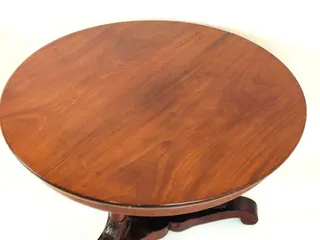 Biedermeier-Delphintisch, Salontisch, Mahagoni, Berlin, Mitte 19. Jh., Ansicht 3