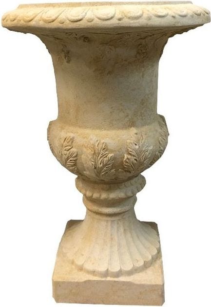 Große Gartenamphore, Sandsteinguss, im klassizistischen Stil
