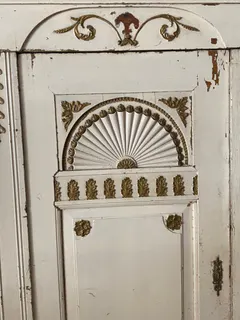 Bremer Sonnenschrank, Nadelholz, alte Farbfassung, um 1790, Ansicht 3
