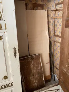 Bremer Sonnenschrank, Nadelholz, alte Farbfassung, um 1790, Ansicht 6