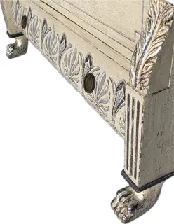 Empire-Sekretär mit farbiger Fassung und Illusionsmalerei, Frankreich 1810, Ansicht 7