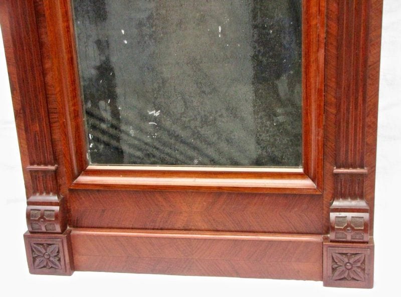 Großer Gründerzeit-Spiegel, Nussbaum furniert, um 1880, Ansicht 3
