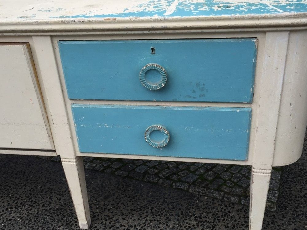 Lange Anrichte, Objektmöbel, Nadelholz, Frankreich, 1950er Jahre, Ansicht 4