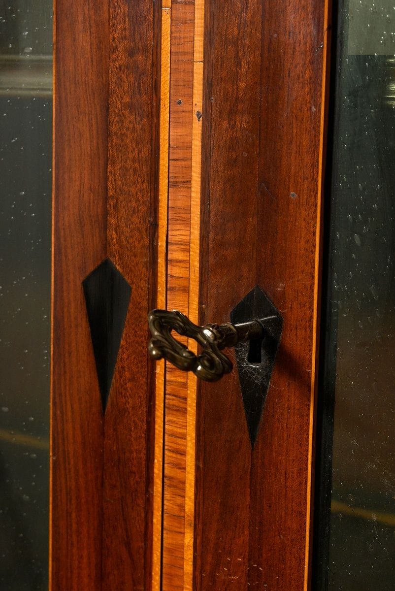 Viktorianischer Schreibschrank mit Aufsatzvitrine, Mahagoni, England, Ende 19. Jh., Ansicht 5