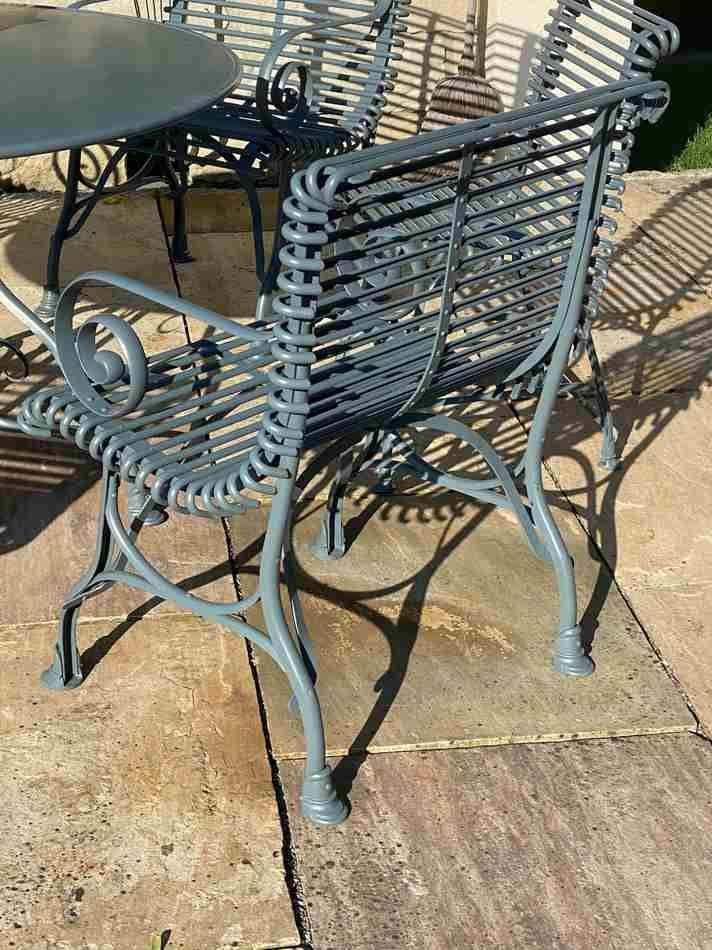 Französische Gartengarnitur SABOT, 7-teilig, handgeschmiedet, Ansicht 4