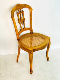 Satz von vier Biedermeier-Stühlen, Nussbaum, um 1840, Ansicht 8
