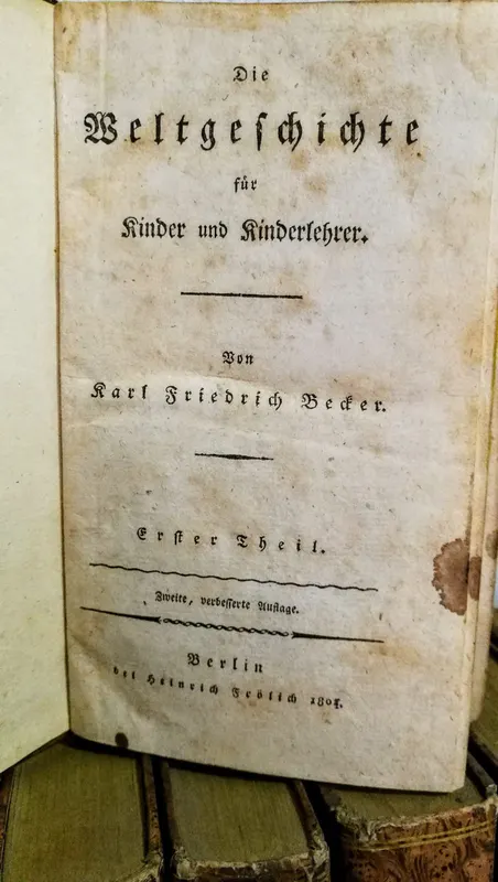 Die Weltgeschichte für Kinder und Kinderlehrer, Karl Friedrich Becker, 1801, 12B, Ansicht 2