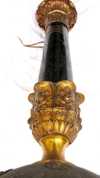 Französische Deckenlampe im Empire-Stil, Bronze, sechsflammig, Ansicht 3