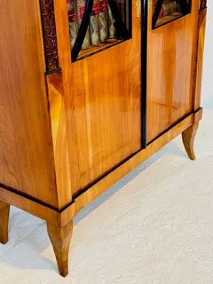 Biedermeier-Bücherschrank, Vitrine, Kirschbaum, München um 1820, Ansicht 10
