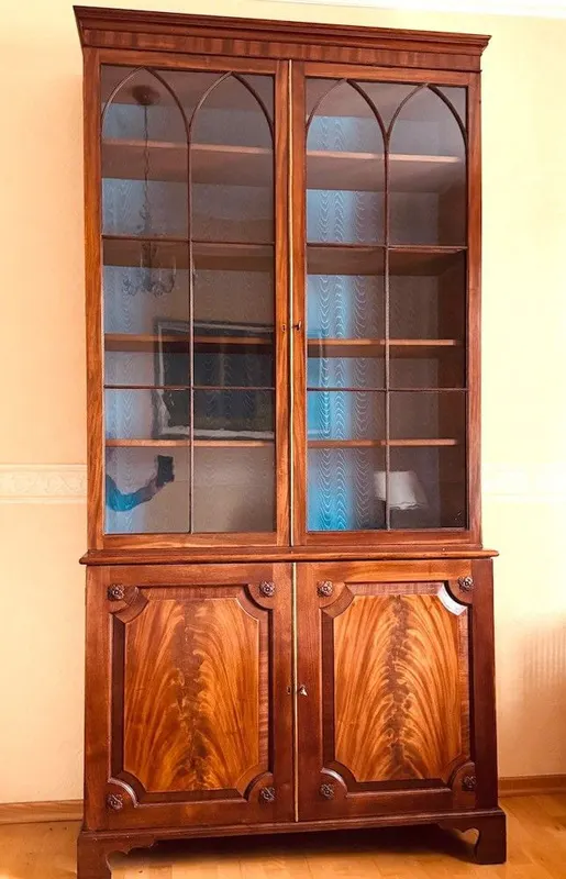 Viktorianischer Bücherschrank, Mahagoni, England, Ende 19. Jh.