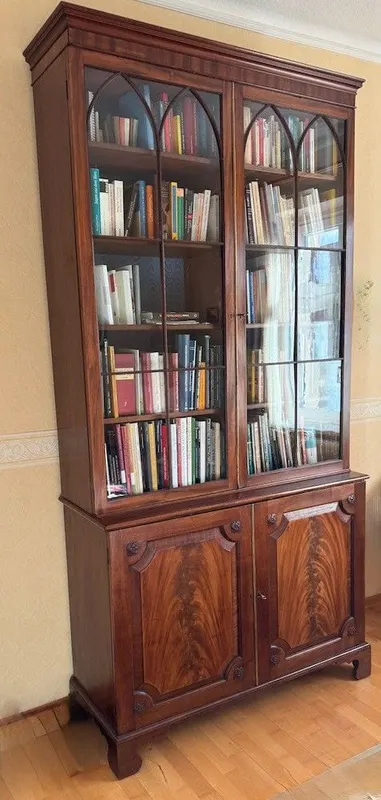 Viktorianischer Bücherschrank, Mahagoni, England, Ende 19. Jh., Ansicht 2