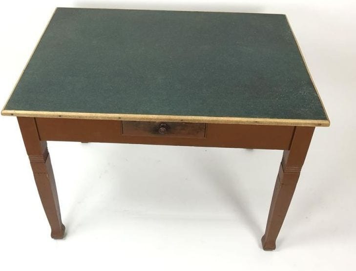 Küchentisch, Weichholz mit Farbe, um 1920, Ansicht 2