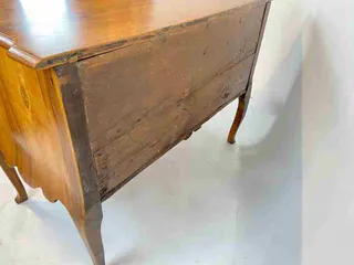 Barockkommode, Nussbaum furniert, 18. Jahrhundert, Ansicht 5