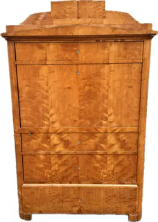 Biedermeier-Kleiderschrank, Blender, Birke, Berlin um 1830