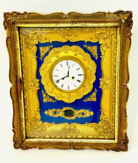 Biedermeier-Rahmenuhr, Wien um 1840, Ansicht 1