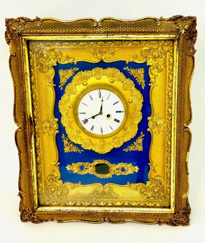 Biedermeier-Rahmenuhr, Wien um 1840