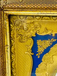 Biedermeier-Rahmenuhr, Wien um 1840, Ansicht 3