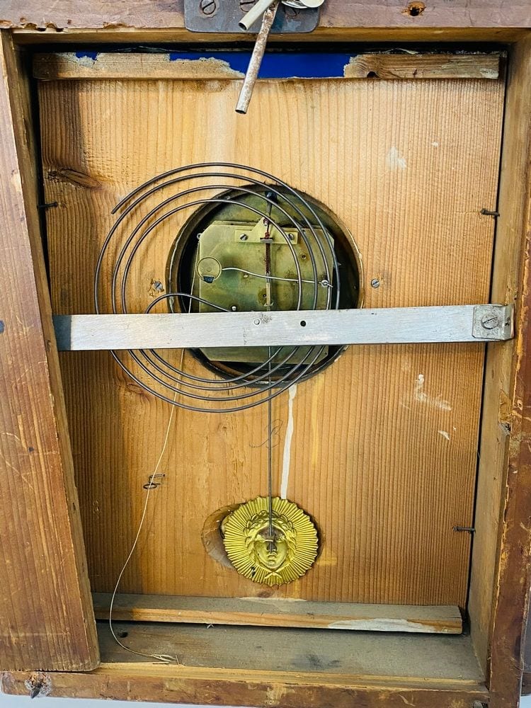 Biedermeier-Rahmenuhr, Wien um 1840, Ansicht 5